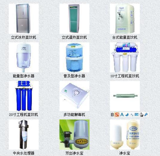 华工好自然净水器产品名称从这里选