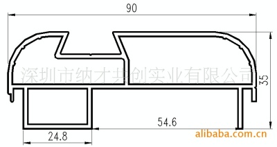 led铝边框尺寸图9035