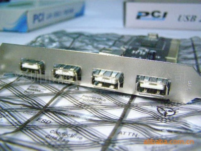 PCI转USB 2.0卡 NEC芯片 / NEC USB2.0 4+1口扩展卡
