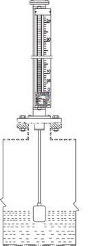 磁性液位计 PTFE防腐顶装式
