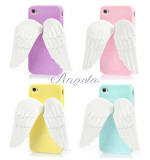 韩国新款 angela 天使翅膀 iphone4/4s外壳苹果4代 硅胶套 手机壳