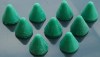 绿色锥形塑胶石