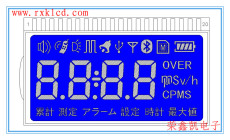 輻射測量LCD 顯示屏