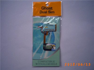 新款免剪双卡通 Ghost Dual Sim 全球GSM手机都支持 双卡单待