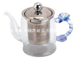 蓝色水晶茶壶 tea pot ZD-CH017