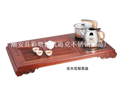 实木花梨B型茶盘壶 Stainless steel electric kettle ZD-DRH404