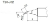 白光T20-J02弯形无铅烙铁头 hakkoT20-J02D内热电烙铁头 日本原装T20-J02恒温烙铁咀
