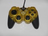 usb double shock wired controller for PC-GOLD