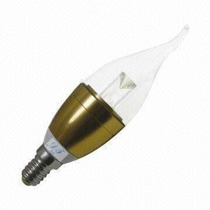 E14 LED Bulb with 3W Power and 85 to 265V AC Input Voltage