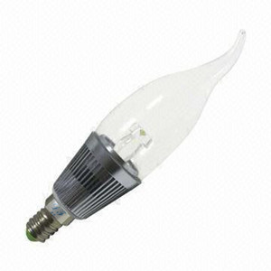 E14 LED Bulb with 3W Power and 85 to 265V AC Input Voltage
