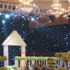 Star curtain black or white cloth white light