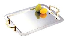 不锈钢方形镜面盘（stainless steel oval mirror plate）ZD-JMP04