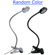 LED Flexible Reading Light Clip-on Beside Bed Table Desk Lamp Random Color