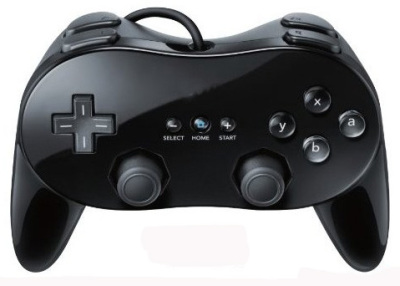 Classic Pro Controller For Nintendo Wii/WiiU Black