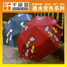 遇水變色雨傘油墨