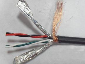 绝缘对绞铜丝编织分屏蔽铜丝编织总屏蔽聚氯乙烯护套成束阻燃型计算机电缆