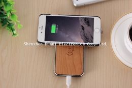Three Coils Charge Wood Wireless Charger with High Quality