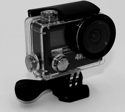 MASSWELL Pro 4K HD 12MP Dual Screen Action Camera Sport Video Cam 170 Degree Lens 360 VR Camera VR