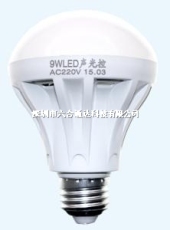 LED声光控球泡9W