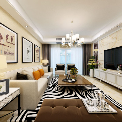 南京浦口品牌装修公司-旭日上城二期124平方装