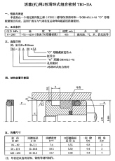TB5-IIA 活塞用J型組合密封