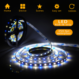 LED Strip Lights 16.4FT 5M 5050 SMD 300LEDs RGBW Color Changing Flexible LED Light Strip Kit