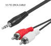 3.5 to 2RCA cable