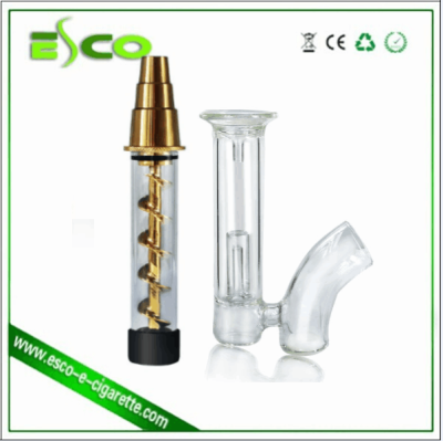 Twisty Glass Blunt For Dry Herbs,V12 Plus Glass Blunt Bubbler Kit