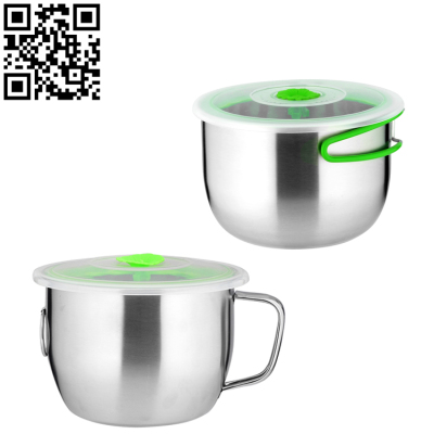 304不銹鋼泡面杯（Stainless steel snack cup）ZD-KCB09