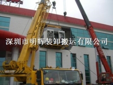 深圳吊车出租吊装公司 机器设备吊装上楼现