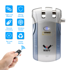WAFU WF-010 Wireless Smart Remote Control Lock Invisible Remote Lock with 4 Keys