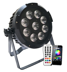 Outdoor led display 9*12W 6in1 wireless remote controlled battery operated LED PAR with WiFi