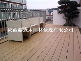 青海公园景区环外塑木地板栈道平台厂家