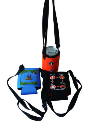 CBH013L Fold can cooler with lanyards