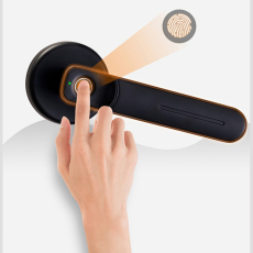 WAFU WF-017 Fingerprint Handle Key Door Lock for Room Office Smart Lever Door Knob Fingerprint Lever