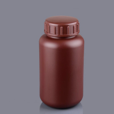 高密度聚乙烯 HDPE试剂瓶 棕色遮光2000ML广口瓶子样品瓶带内外盖胶水瓶2L