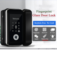 WF-012C WAFU Fingerprint Smart Glass Door Lock Plastic Electric Office Door Lock