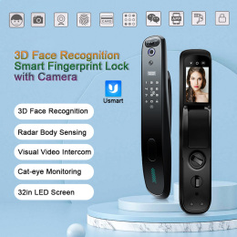 WF-MY2 3D Face Recognition Smart Fingerprint Lock with Camera Remote Control Password Usmart App Sec
