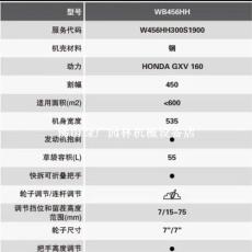 维邦WB456HH手推式割草机草坪机GXV160本田动力