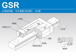 LM滚动导轨可分离型（径向型）GSR型导轨滑块
